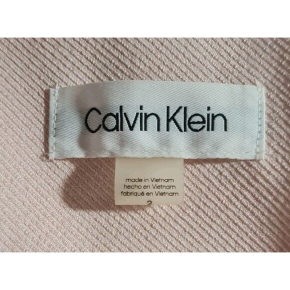 Calvin Klein Women Sz 2 Career Skirt Suit Light Pink Little Stretch Fabric 115A - Picture 6 of 9